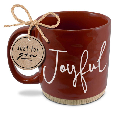 Lighthouse Christian Products Powerful Words Joyful Red 16 Ounces Coffee Cup Mug