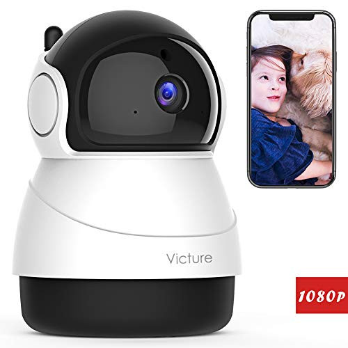 Victure FHD 1080P IP WiFi Camera Home Wireless Security Camera Romote Monitor Home Surveillance with 2-Way Audio with Night Vision Motion Detection for Baby/Pet/Elder