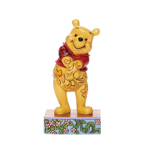 Enesco Disney Traditions by Jim Shore Winnie The Pooh Standing Personality Pose Figurine, 4.75 Inch, Multicolor