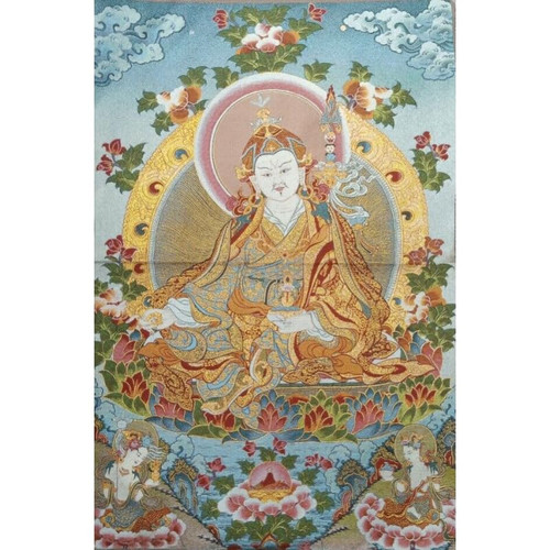 Fengshui Silk Embroidery Tibetan Thangka Buddhism Padmasambhava Tangka Yoga Buddhist Tapestry Wall Hanging Wall Art Home Decor Tapestry Meditation Fengshui Silk Embroidery Tibetan Thangka Buddhism Padmasambhava Tangka Yoga Buddhist Tapestry Wall Hanging Wall Art Home Decor Tapestry Meditation