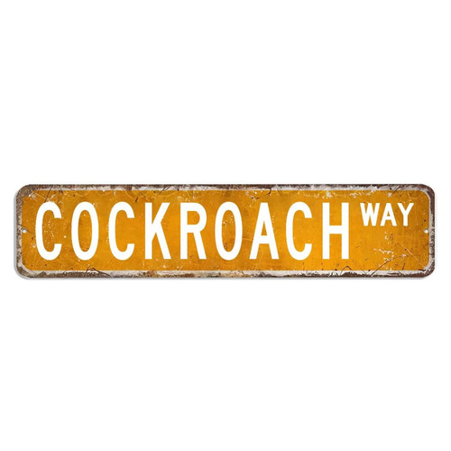 ArogGeld Cockroach Metal Sign Cockroach Sign Cockroach Gift Cockroach Decorative Sign Vintage Decor Funny Custom Street Metal Sign Shabby Chic Wall Art Wall Hanger Home Decor Wall Decorations