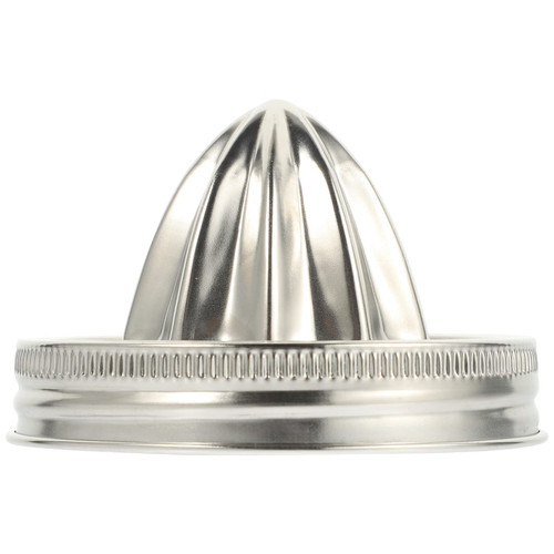UPKOCH Stainless Steel Citrus Juicer Lid Mason Jars Cover Manual Juicer Lemon Orange Squeezer Wide- mouth Jar Lids Canning Jar Lid Citrus Reamer