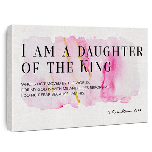 Bible Verses Canvas Wall Art I am the Daughter of a King Prints Framed Watercolor Christian Paintings Artwork Ready to Hang Home Girl Nursery Decor 15x11.5 Inches Bible Verses Canvas Wall Art I am the Daughter of a King Prints Framed Watercolor Christian Paintings Artwork Ready to Hang Home Girl Nursery Decor 15x11.5 Inches