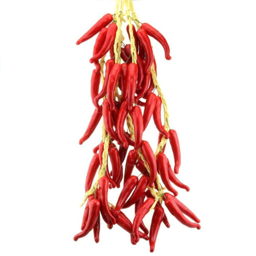 Gresorth Fake Vegetable Bunch Artificial Red Pepper Decoration for Home Kitchen Shop Party Show Food Display
