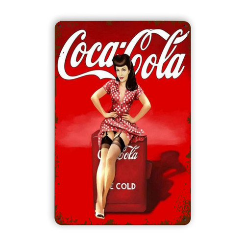 Coca Cola Pinup Girl Metal Tin Signs, Vintage Wall Decor Retro Art Tin Sign Funny Home Farm Decorations, Chic Gifts For Bar Pub Cafe Living Room Garage Metal Plaque Poster 12x8 Inch Coca Cola Pinup Girl Metal Tin Signs, Vintage Wall Decor Retro Art Tin Sign Funny Home Farm Decorations, Chic Gifts For Bar Pub Cafe Living Room Garage Metal Plaque Poster 12x8 Inch
