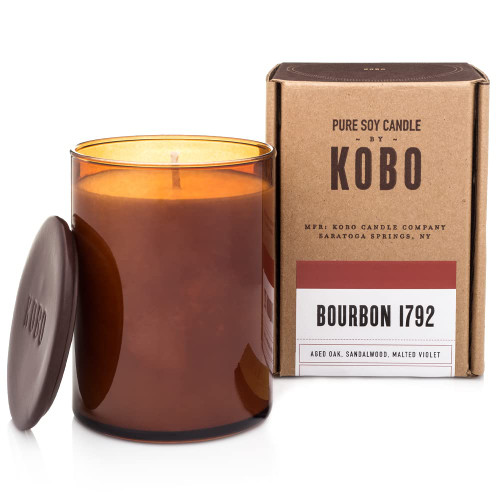 KOBO Bourbon 1792 Scented Candle (15 oz) | 100% Pure Soy Wax Candles | Jar Candle Hand-Poured in USA | All Natural, Long Lasting 100 Hour Burning Candles | Scented Candles for Home KOBO Bourbon 1792 Scented Candle (15 oz) | 100% Pure Soy Wax Candles | Jar Candle Hand-Poured in USA | All Natural, Long Lasting 100 Hour Burning Candles | Scented Candles for Home