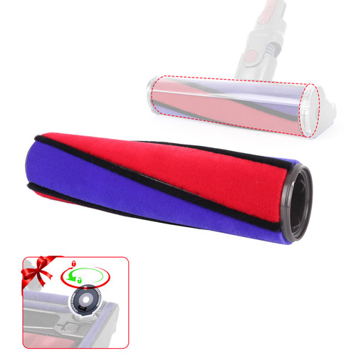Soft Roller Brush Bar Replacement for Dyson V6 V7 V8 V10 V11 Vacuum Cleaner Head High Absorption Vacuum Neat Tools Head Brushbar Replacement for Part No.966488-01