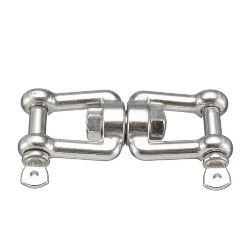 KDAFA Swivel Snap Shackle,8mm Swivel Connector Shackle Hook 316 Stainless Steel for Boat Jaw Sea Anchor Chain