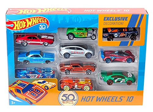 Hot Wheels Amazon 50th Anniversary Vehicles, 10 Pack  [Amazon Exclusive]