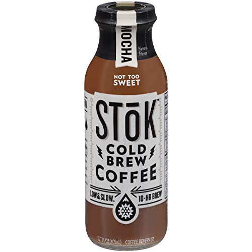Stok Mocha Cold Brew Iced Coffee, 13.7 Fluid Ounce - 12 per case.