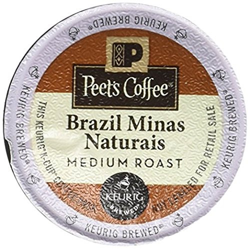 Peet's Coffee Brazil Minas Naturais Blend K-Cup, 10 Count (Pack of 6)