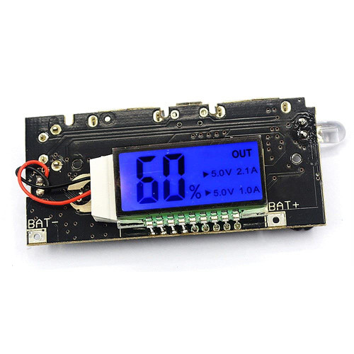 4pcs Dual USB Charging Module Power Module for 18650 Lithium Battery Charging Protection Board Digital Display for Power Bank