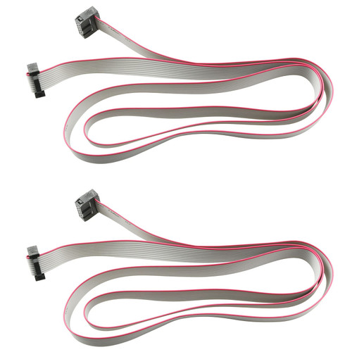 E-outstanding Flat Ribbon Cable 2PCS 2.54mm Pitch 2 Row 10 Pin Female to Female Wires IDC Ribbon Connector 1m/ 3.3Ft