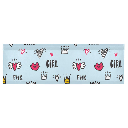 Augenstern Window Topper Curtain Cartoon-Girl-Heart-Lips 54x18 inch Valance Short Curtain for Kitchen Windows/Bathroom/Living Room/Bedroom Augenstern Window Topper Curtain Cartoon-Girl-Heart-Lips 54x18 inch Valance Short Curtain for Kitchen Windows/Bathroom/Living Room/Bedroom