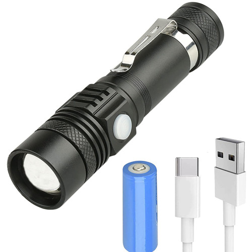 Chasinglee LED Flashlight High Lumens Rechargeable flashlights Super Bright Flashlight, High Powered Flash Light,Powerful Portable Flashlight for Camping Hiking Outdoor Home Emergency