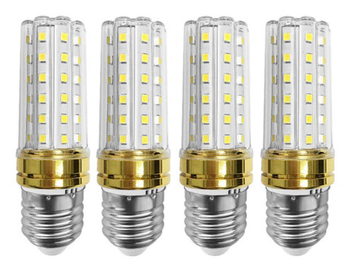 E27 Corn LED Bulbs 12W LED Candelabra Bulb 100W Equivalent,12W LED Candle Bulbs,E26/E27 Medium Socket Base,Non-Dimmable,Daylight White 6000K,4 Pack