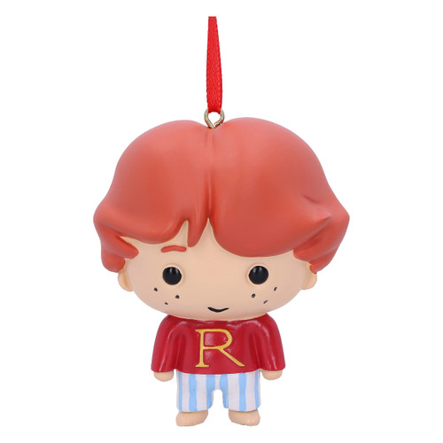 Nemesis Now Chibi Festive Decorative Harry Potter Ron Hanging Ornament, 7.5cm, Red