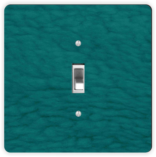 Rikki Knight Teal Blue Sherpa Fleece Look-Single Toggle Light Switch Plate
