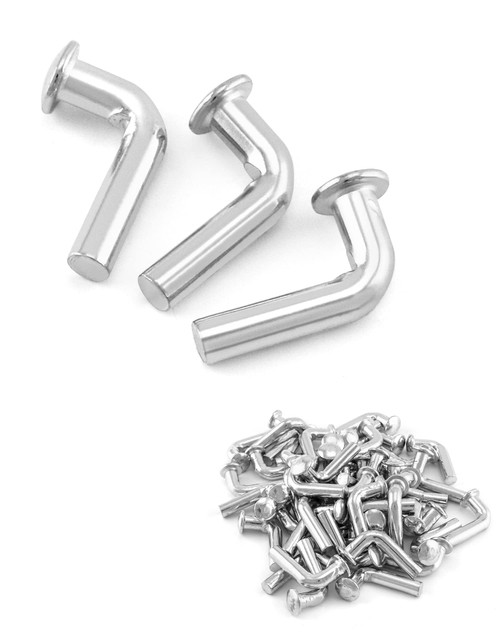 QWORK Pallet Rack Drop Pin, 50 Pcs M8x30mm Heavy Duty J Bolt Safety Universal Pins, Accessory Shelving System, Easy installtion Cross Beam Locker Drop Pin