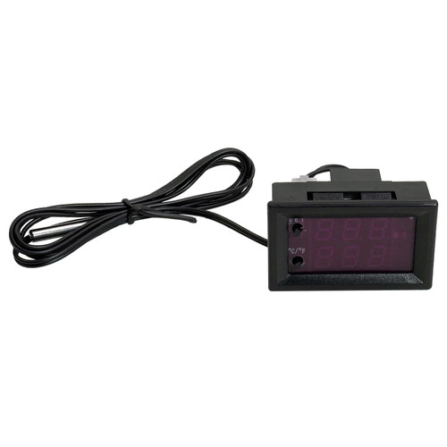 Digital Temperature Controller Thermostat DC 12V Microcomputer Thermostat Control Switch Temperature Sensor LED Display with NTC Waterproof Sensor Probe