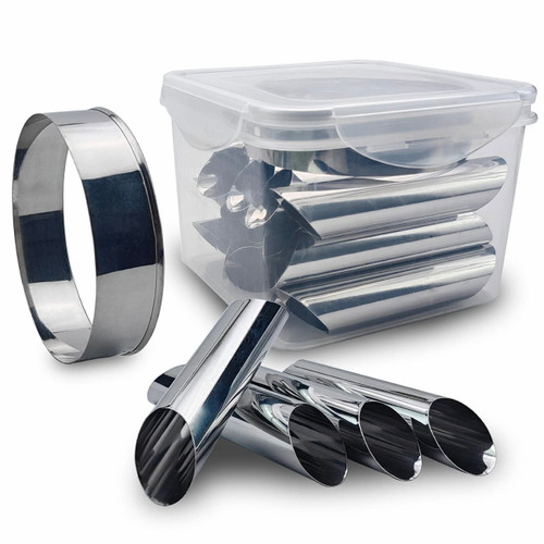 Cannoli Forms Pastry Roll Molds,Stainless Steel Cannoli Tubes,Pack of 15 Cannoli Forms Pastry Roll Molds,Stainless Steel Cannoli Tubes,Pack of 15