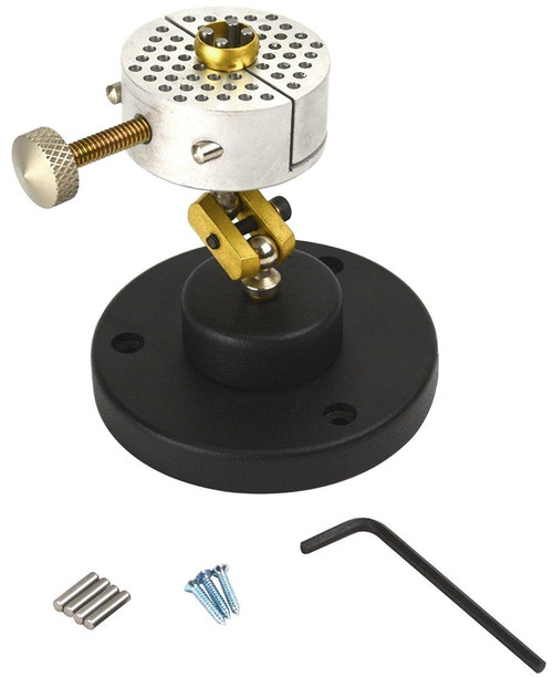 Universal Aluminum Work Holder Peg Clamp Base Jewelry Making Revolving Vise Bench Tool Set