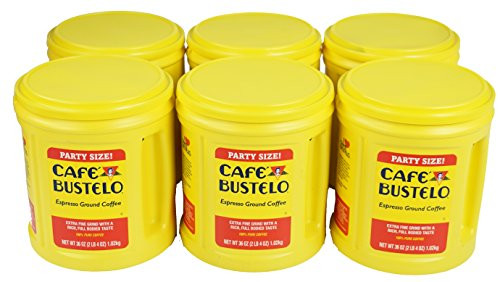 Cafe Bustelo Espresso Coffee, 36 Ounce Cans (Pack of 6)