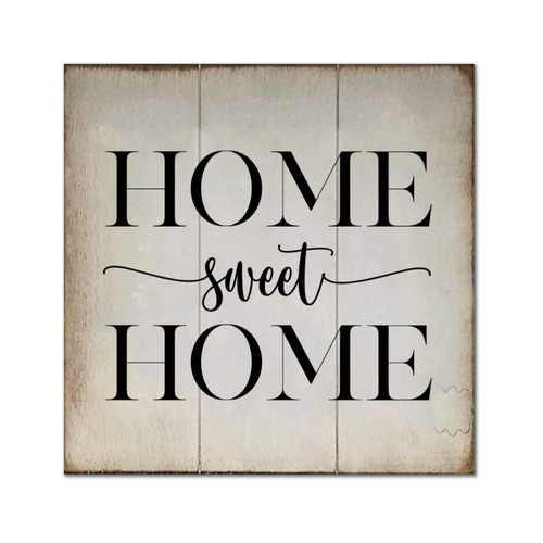 Arupkeer Home Sweet Home Wooden Signs Wall Art Sign Rustic Positive Motivational Wood Home Wall Decor for Home Laundry Room Kitchen Bedroom Housewarming Gift 8x8in