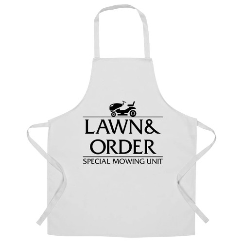 Lawn and Order Chef's Apron Special Mowing Unit Gardening Lawn Grass Summer White One Size Lawn and Order Chef's Apron Special Mowing Unit Gardening Lawn Grass Summer White One Size