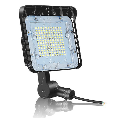 60W LED Flood Light Outdoor Dusk to Dawn Photocell,NJHIKG 8670LM Floodlight Adjustable Knuckle Mount IP65 Waterproof,AC100-277V Security Commercial Lighting 5000K Daylight for Rooftop,Landscape,Patio 60W LED Flood Light Outdoor Dusk to Dawn Photocell,NJHIKG 8670LM Floodlight Adjustable Knuckle Mount IP65 Waterproof,AC100-277V Security Commercial Lighting 5000K Daylight for Rooftop,Landscape,Patio