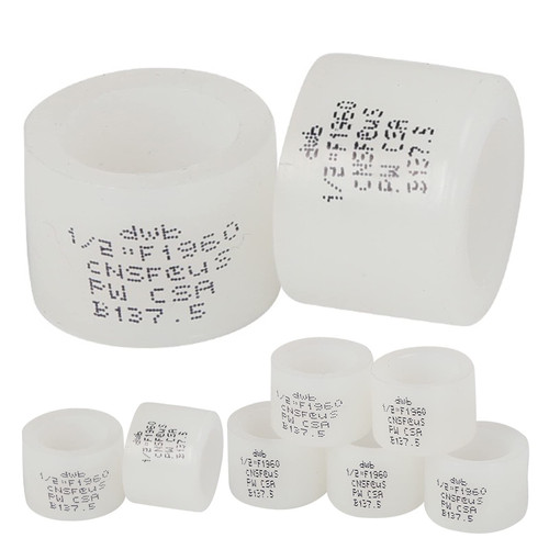 GUOFIS 100 Pack PEX-A Fittings,1/2 Inch F1960 Pex Expansion Rings,PEX Sleeves for Pex A Pipe and F1960 Brass or Poly Fittings