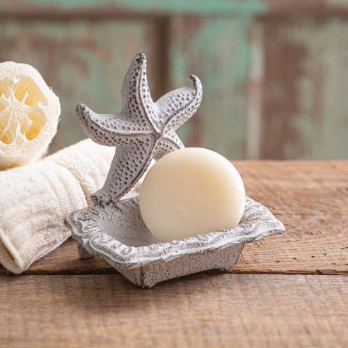 CTW Home Collection 420201 Starfish Soap Dish, 5.5-inch Width, Cast Iron