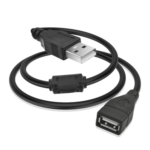 Sqrgreat USB 2.0 Extension Cable, Male to Female High Data Transfer USB Extender Cord - 4.9 Ft, Black