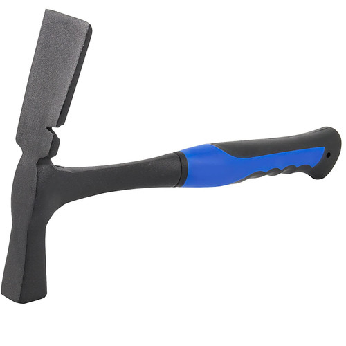 SEUNMUK 13 Inches 38 oz Forged steel Brick Hammer, Black masonry hammer, Bricklayer's/Mason's Hammer geology rock pick hammer with non-slip grip
