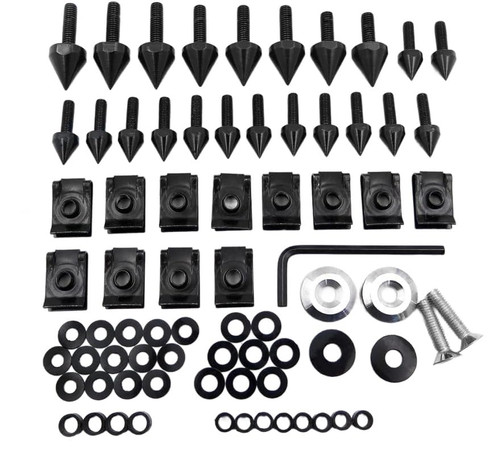 XKMT-Black Spike Fairing Bolts Screw Kit Compatible with 1998 1999 2000 2001 2002 Kawasaki Ninja ZX6/ZX-6R 1998 1999 2000 2001 2002 2003 ZX-9R [B00YWCRO5G]