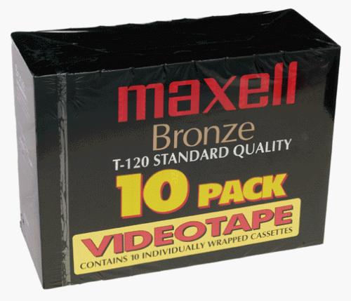 Maxell Bronze T-120 VHS (10-Pack)