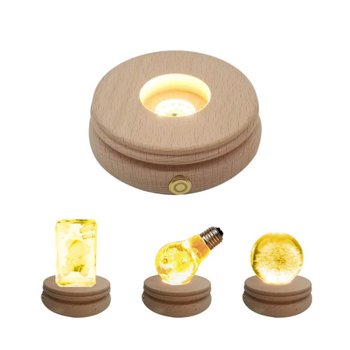 LED Wood Display Base, Wooden Round LED Display Pedestal 12 LEDs Warm Light Crystal Glass Light Base Stand Wood Night LED Light Lamp Base for 3D Crystal Glass Resin Art LED Wood Display Base, Wooden Round LED Display Pedestal 12 LEDs Warm Light Crystal Glass Light Base Stand Wood Night LED Light Lamp Base for 3D Crystal Glass Resin Art