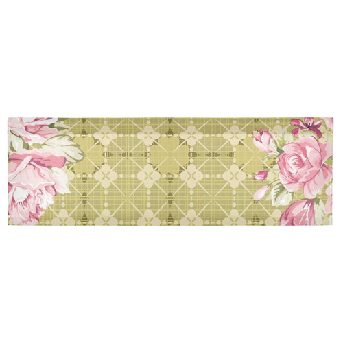 Augenstern Window Topper Curtain Floral-Plaid-Pink-Roses 54x18 inch Valance Short Curtain for Kitchen Windows/Bathroom/Living Room/Bedroom Augenstern Window Topper Curtain Floral-Plaid-Pink-Roses 54x18 inch Valance Short Curtain for Kitchen Windows/Bathroom/Living Room/Bedroom