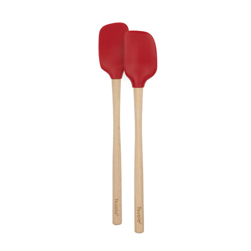 Tovolo Flex-Core Wood-Handled Mini Spatula & Spoonula, Kitchen Utensil Set of 2, Heat-Resistant & BPA-Free Silicone Spatula & Spoonula Heads, Safe for Cast Iron & Non-Stick Cookware Tovolo Flex-Core Wood-Handled Mini Spatula & Spoonula, Kitchen Utensil Set of 2, Heat-Resistant & BPA-Free Silicone Spatula & Spoonula Heads, Safe for Cast Iron & Non-Stick Cookware