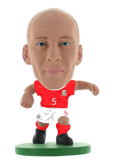 SoccerStarz SOC1050 The Officially Licensed Wales National Team Figure of James Collins Home Kit