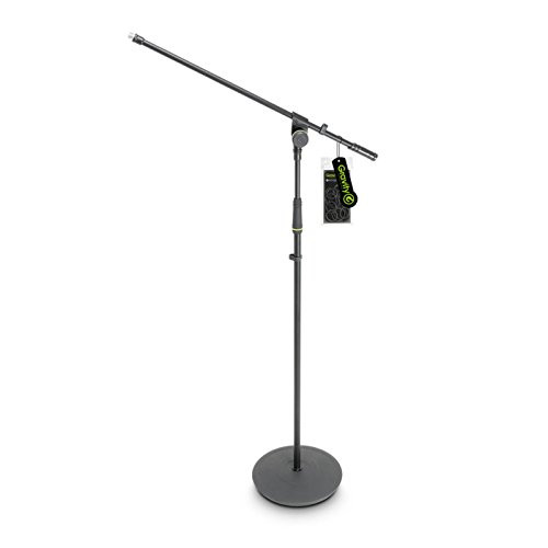 Gravity MS 2311 B Microphone Stand w/Round Base and 1-Point Adjustment Telescoping Boom (GMS2311B