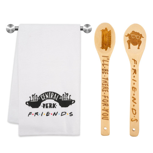 3PCS Friends TV Show Merchandise,Friends Wooden Spoons and Microfiber Kitchen Towels Set,Friends TV Show Gift,Friends Kitchen Decor,Friends Theme Gift for Housewarming Wedding Mom Cooking Gif 3PCS Friends TV Show Merchandise,Friends Wooden Spoons and Microfiber Kitchen Towels Set,Friends TV Show Gift,Friends Kitchen Decor,Friends Theme Gift for Housewarming Wedding Mom Cooking Gif