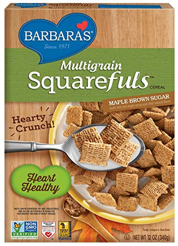Barbara's Bakery Multigrain Squarefuls Cereal, Maple Brown Sugar, 12 Ounce