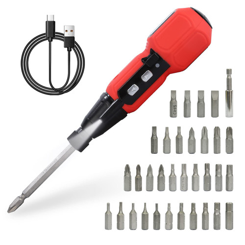 MAKINGTEC Cordless Screwdriver,Rechargeable Electric Screwdriver 3.6V 900mAh Li-ion Battery Include 33Pcs Screw Bits Set and Bit Holder,USB Charging Portable Power Screwdriver with LED Work Light MAKINGTEC Cordless Screwdriver,Rechargeable Electric Screwdriver 3.6V 900mAh Li-ion Battery Include 33Pcs Screw Bits Set and Bit Holder,USB Charging Portable Power Screwdriver with LED Work Light