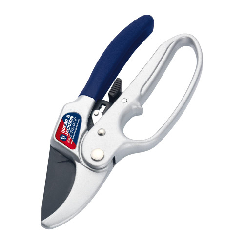 Spear & Jackson 6358RS Razorsharp Ratchet Anvil Pruners, Silver