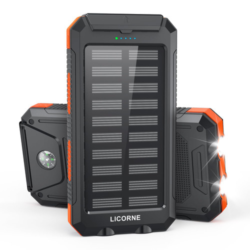 Solar Charger Power Bank - 30000mAh Fast Charging Portable Solar Phone Battery Panel Charger, QC3.0 Dual USB Port Battery Pack Charger Portable for All Cell Phones & Electronic Devices (Black) Solar Charger Power Bank - 30000mAh Fast Charging Portable Solar Phone Battery Panel Charger, QC3.0 Dual USB Port Battery Pack Charger Portable for All Cell Phones & Electronic Devices (Black)