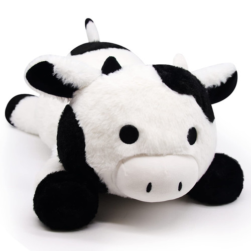 Leokawin 21" Weighted Cow Stuffed Animal, Soft Weighted Stuffed Animals for Anxiety, Kawaii Black and White Weighted Plush Animals, Cute Plush Cow Throw Pillow Gifts for Kids & Adults, 2lbs Leokawin 21" Weighted Cow Stuffed Animal, Soft Weighted Stuffed Animals for Anxiety, Kawaii Black and White Weighted Plush Animals, Cute Plush Cow Throw Pillow Gifts for Kids & Adults, 2lbs