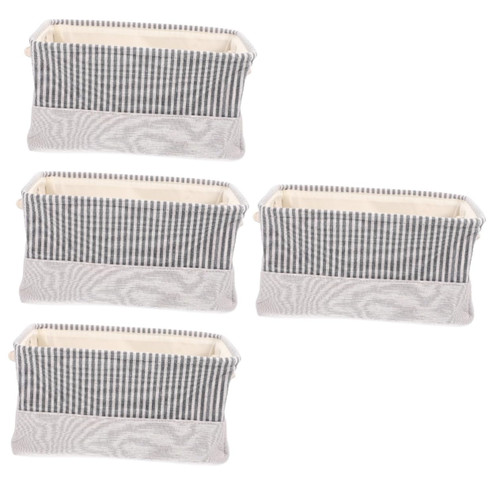 BESTOYARD 4pcs storage basket large storage shelves basket storage bins foldable laundry rack dirty clothes organizer collapsible shelf organizer linen bins with handle large laundry pouch