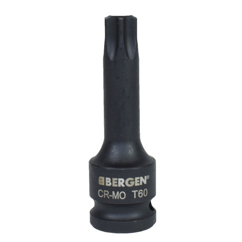 T60 x 78mm 1/2" Drive Extra Long Impact Torx/Star Male Socket Bergen
