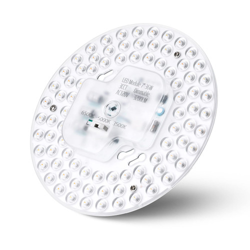 Siomen,Dimmable 7" 36W,120V,3CCT 3500K/5000K/6500K CRI85,LED Light Engine Retrofit Kit,Ceilining Fan Kit,LED Board for Ceilining Flush Light,Round LED Panel Circle Fluorescent Bulb